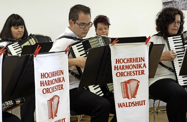 Konzentriert musizierte das Hochrhein-...n den Rumen der Stoll-Vita-Stiftung.   | Foto: Susanne Schleinzer-Bilal