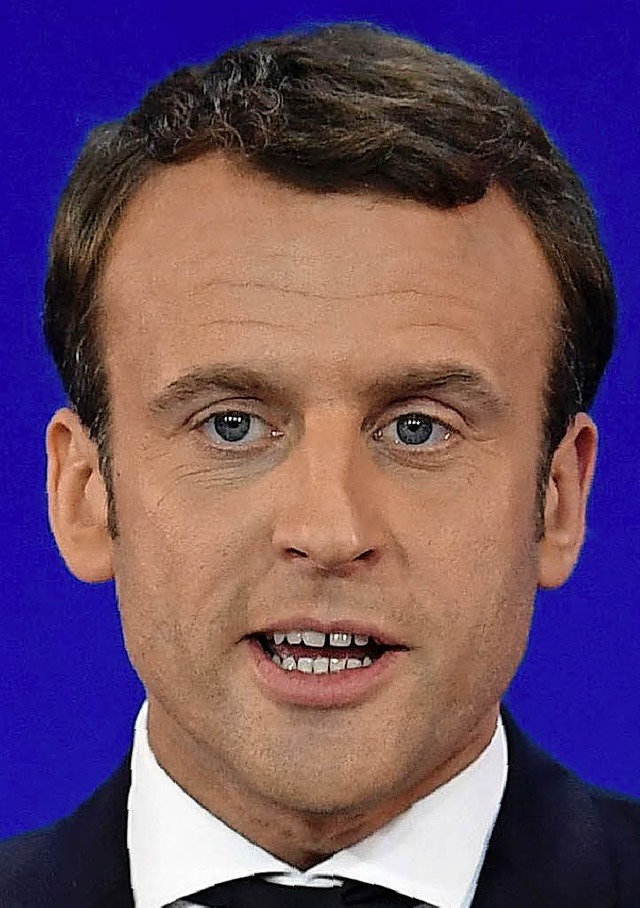 Emmanuel Macron und Marine Le Pen liegen vorn.   | Foto: dpa/afp