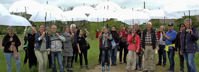 Am Start der Bannwanderung im Jubilum...ie zum Jubilumsjahr kreiert  wurden.   | Foto: Ounas-Krusel