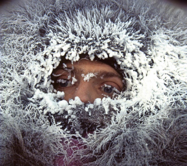 Sepp Herrmann, gut eingepackt: 40, 50 ...n Alaskas im Winter keine Seltenheit.   | Foto: privat