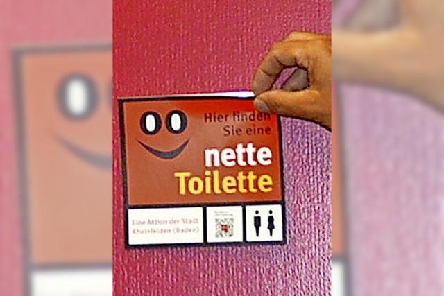 Der Aufkleber nette Toilette ffnet die Tren