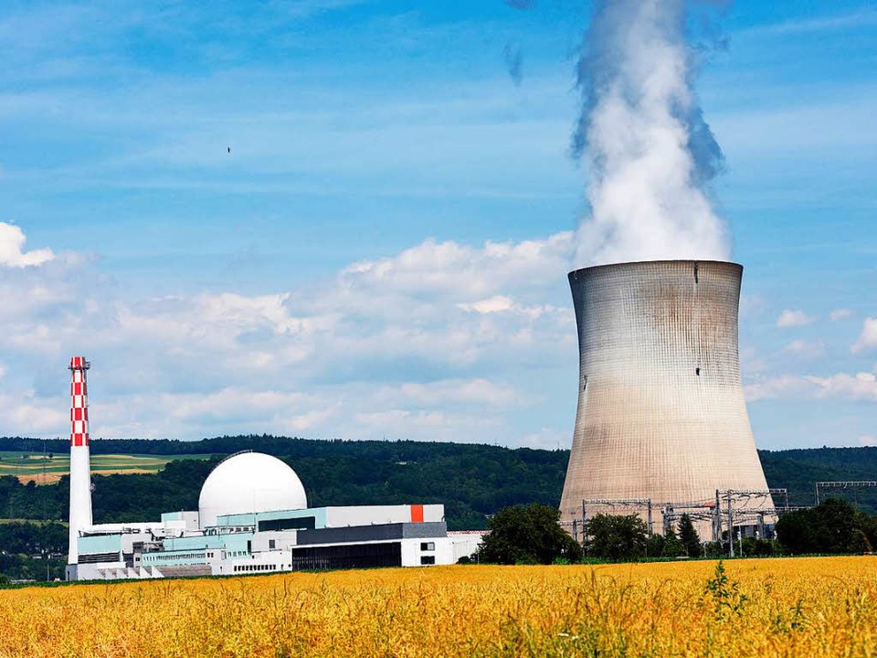 Das Schweizer Atomkraftwerk Leibstadt ...tlinie von  Waldshut-Tiengen entfernt.  | Foto: dpa