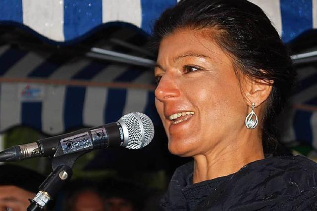 Wahlkampfauftakt der Linken in Lrrach: Wagenknecht fordert andere Politik