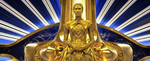 Schne Gttin in Gold: Ayesha (Elizabe...#8222;Guardians of the Galaxy 2&#8220;  | Foto: Marvel studios/dpa
