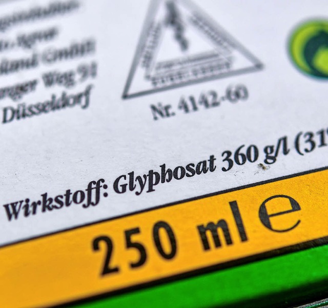 Umstritten: Glyphosat  | Foto: dpa