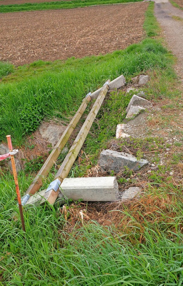 Wer hat dieses Gelnder in Ettenheimwe...Stadt Ettenheim sucht Zeugenhinweise.   | Foto: Stadt