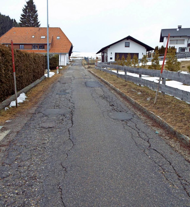 Groe Straenschden gibt es in Ricken...n Sonnenweg. Diese werden nun saniert.  | Foto: WOLFGANG ADAM