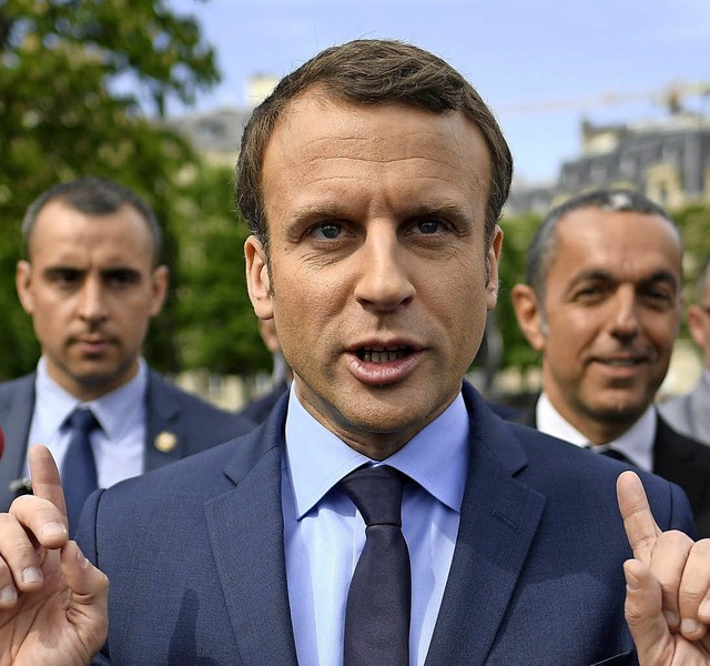 Emmanuel Macron mchte franzsischer Staatsprsident werden &#8211; ...   | Foto: Lionel Bonaventure/dpa