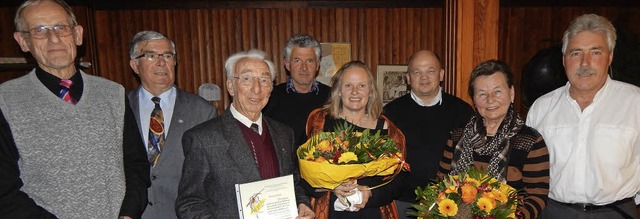 Die Geehrten anlsslich der Jahreshaup...es Katholischen Kirchenchors Mllheim   | Foto: privat