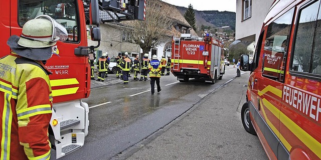 Die Feuerwehrabteilung  Wehr wird im D... Einstzen alarmiert,  flingen zu 27.  | Foto: Ralph Fautz