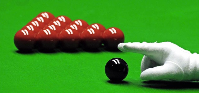 Bei der Weltmeisterschaft in Sheffield...len Snooker, 80 Prozent dagegen Pool.   | Foto: dpa/AFP