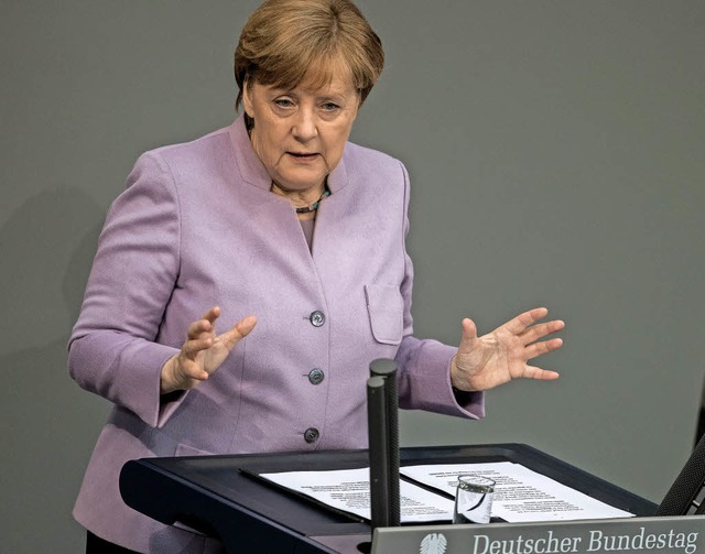 Klare Ansage: Angela Merkel  | Foto: dpa