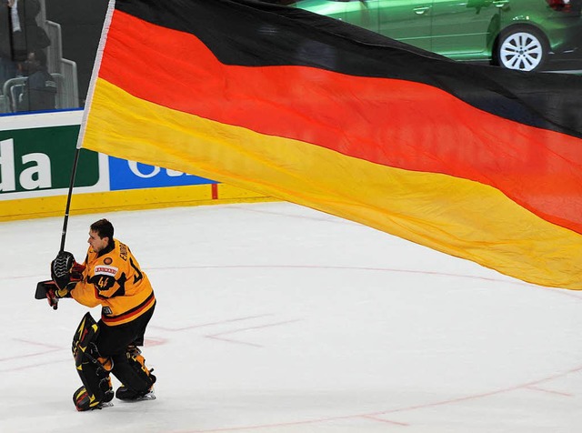Deutschlands Eishockey,  hier Keeper D...n Titelkmpfen auf emotionale Momente.  | Foto: dpa