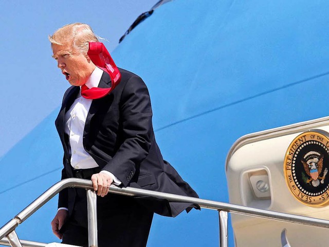 Trump auf dem Weg nach Palm Beach  | Foto: dpa