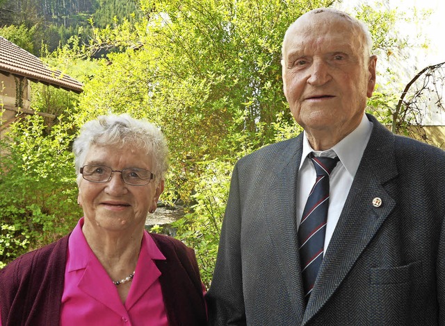 Maria und Josef Kern sind seit 60 Jahren miteinander verheiratet.   | Foto: Hans-Jrgen Wehrle