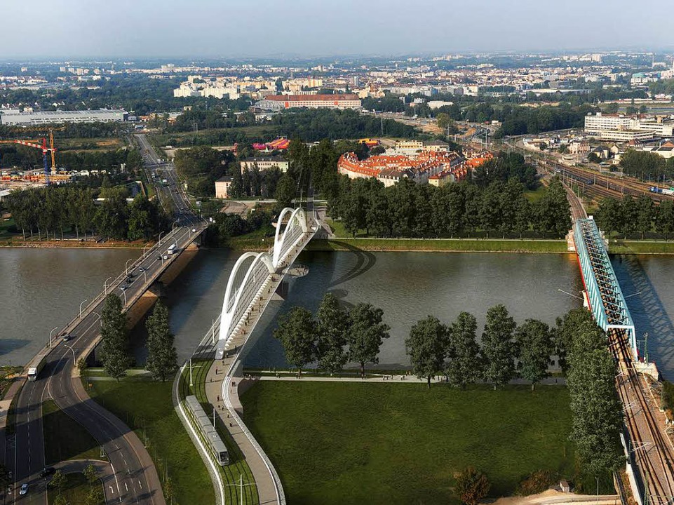 Zusammengerückt Eine Tram verbindet nun Kehl