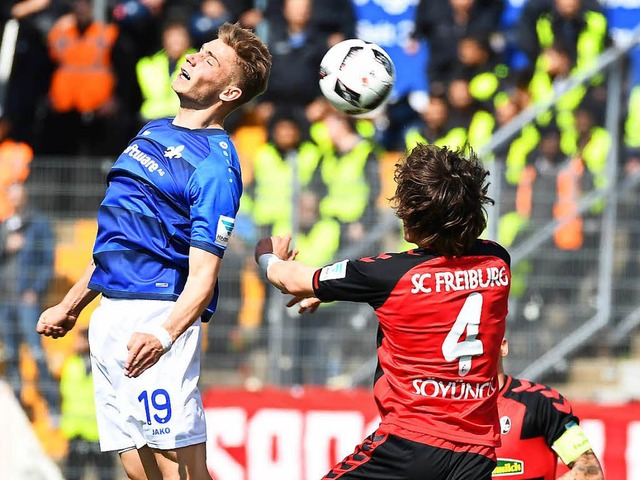 Deutlich unterlegen: Gegen Darmstadt 9...en Sportclub Freiburg nichts zu holen.  | Foto: Achim Keller
