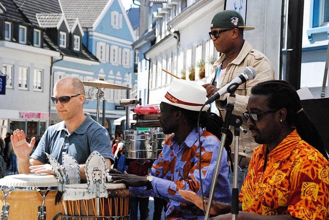 Da ist Musik drin: Kubanische Lnge mit der Ritmo Jazz Group...  | Foto: Maja Tolsdorf
