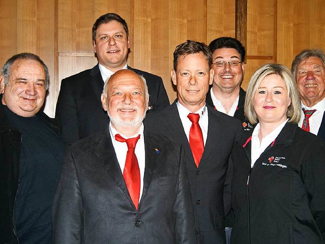 Gnter Endres, Vorsitzender Klaus-Mich...Htter, Britta Ohm und  Peter Schmider  | Foto: Anita Werner
