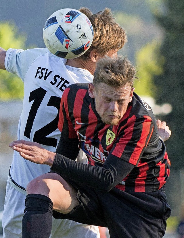 Top-Leistung gezeigt: Jeremy Stangl (vorn, FSV) und Julian Schopp  | Foto: Schchtele