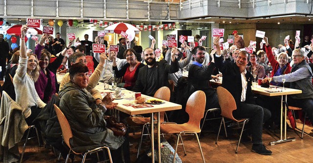 Stabile Renten, die zum Leben reichen,...ng der DGB-Kundgebung in Rheinfelden.   | Foto: Mahro