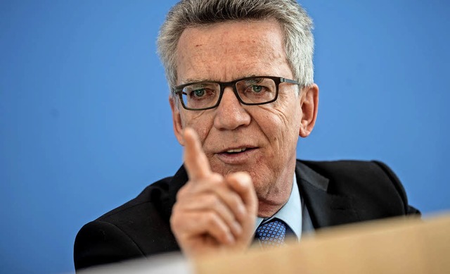 Thomas de Maizire verteidigt das Wort &#8222;Leitkultur&#8220;.   | Foto: DPA