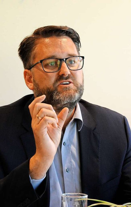 Unterwegs im Wahlkampf mit Kandidat... Christoph Kern Denzlingen