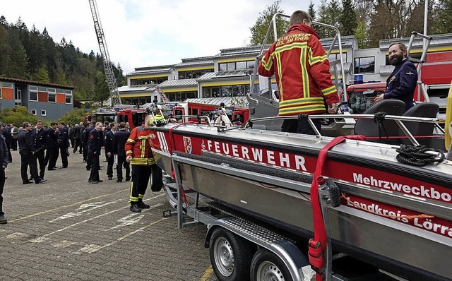 Die Weiler Feuerwehr erhlt ein Mehrzweckboot.  | Foto: Hans-Jrgen Hege