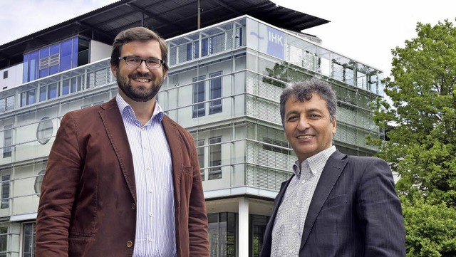 Simon Kaiser (links) und Ibrahim Saria...fen sorgen jedoch fr Verunsicherung.   | Foto: Thomas Kunz