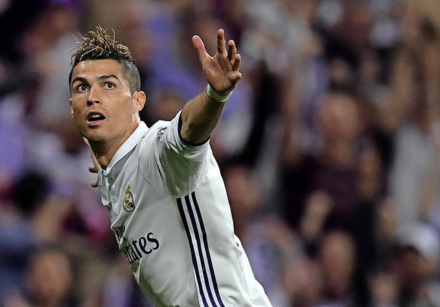 &#8222;Ich will nur, dass ich nicht au... sagte Ronaldo nach seinen drei Toren.  | Foto: AFP