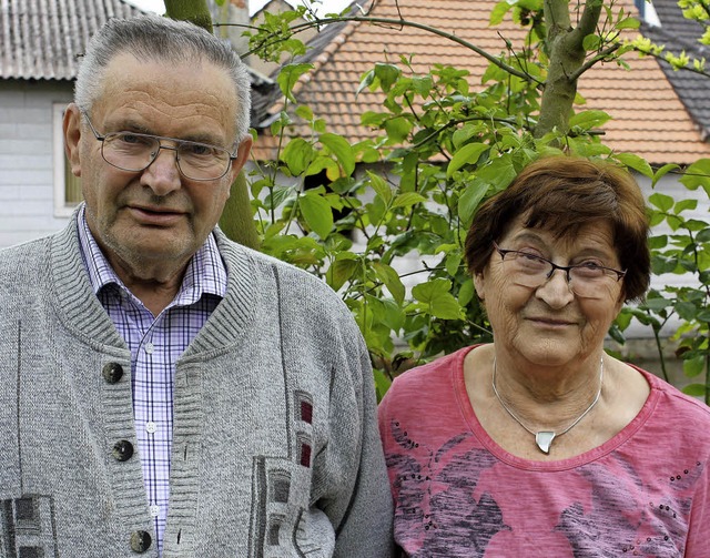 Margareta und Otto Volkmann aus Kenzingen sind seit 50 Jahren verheiratet.  | Foto: Werner Schnabl
