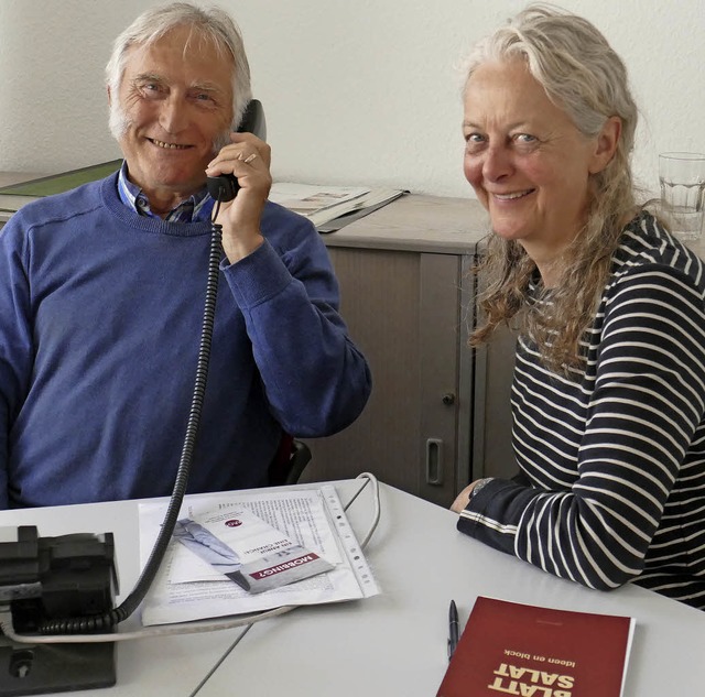 Werner Jahn und Maggy Hanser  | Foto: Walser