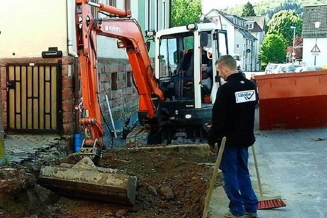 Der Gehweg der Bottenbrunnenstrae wird erweitert