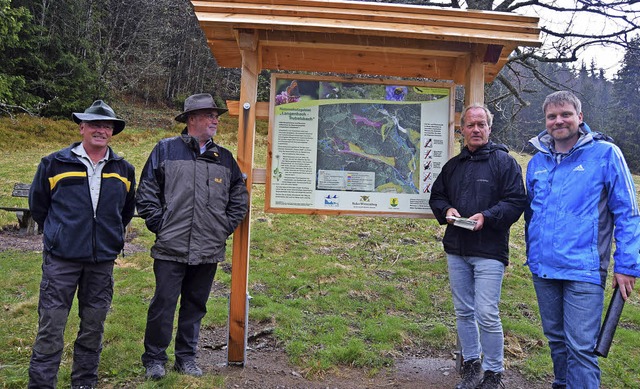 Einweihung der neuen Schilder des Natu...khof und Frank Armbruster (von links)   | Foto: Ulrike Jger