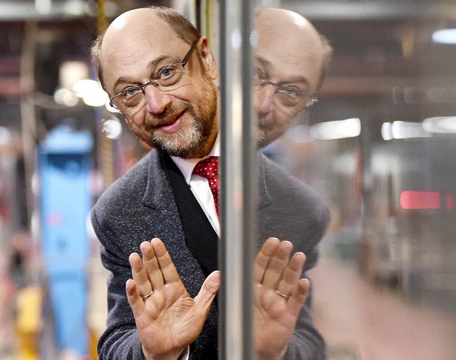 Ambitionierter Herausforderer: Martin Schulz  | Foto: dpa