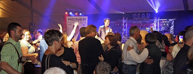 Groer Andrang herrschte beim Riegeler...elt beim Auftritt von Reiner Kirsten.   | Foto: Helmut Hassler