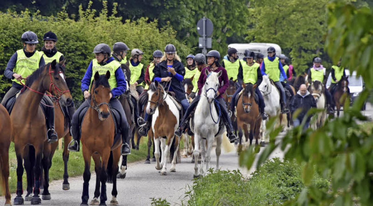 Zu Pferd durch Waltershofen   | Foto: Michael Bamberger