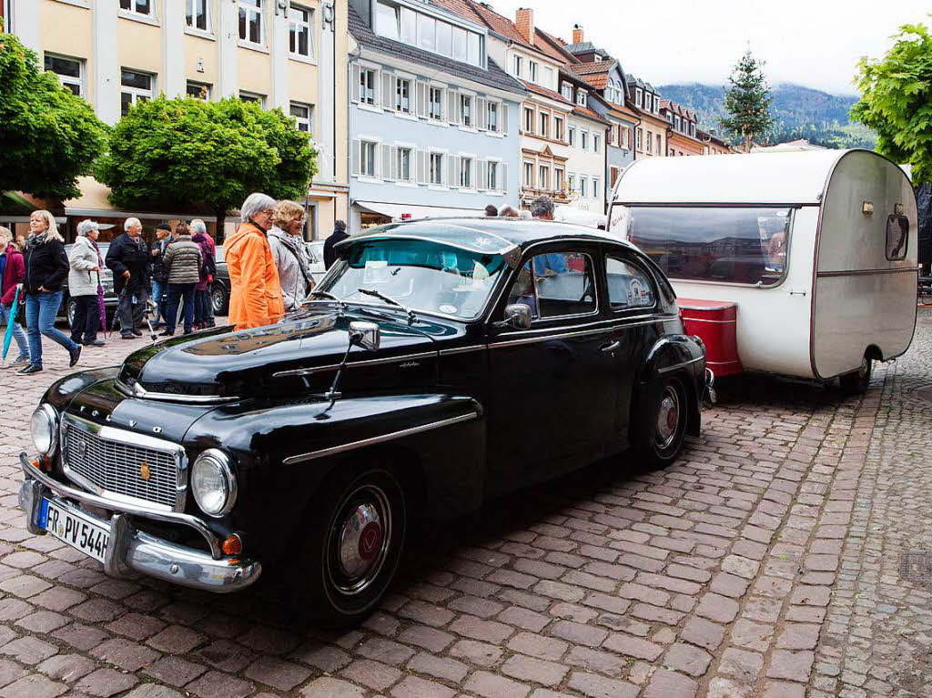Impressionen vom Waldkircher Sonntag: auch ein historischer Wohnwagen wurde ausgestellt.