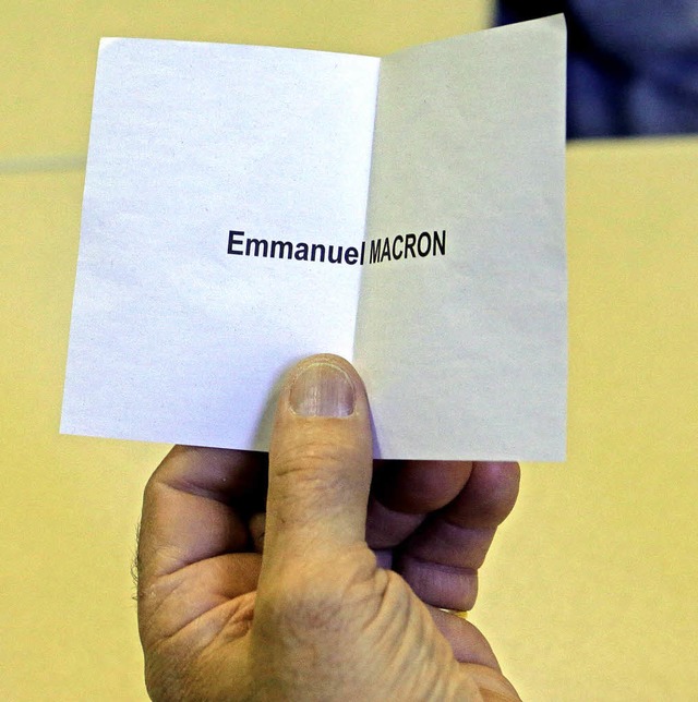 Eine Stimme fr den spteren Wahlsieger   | Foto: dpa