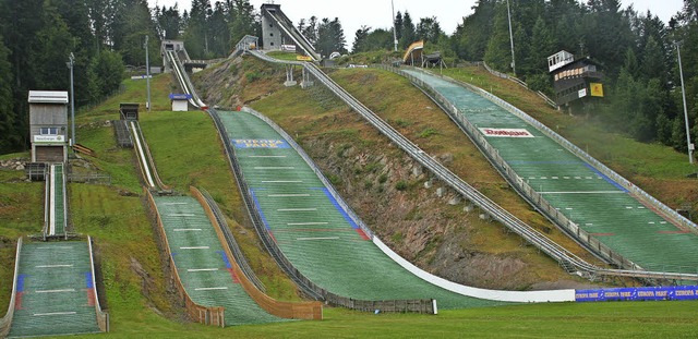 Auch die Bewertung des Adler-Skistadions  stand an.   | Foto: Dieter Maurer