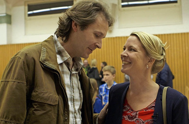 Klaus Abberger mit Kandidatin Carmen Merz   | Foto: ZDF/Klaus Stern