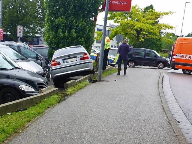 Ein 89-Jhriger hat in Bad Krozingen einen Unfall verursacht.  | Foto: Polizei Freiburg