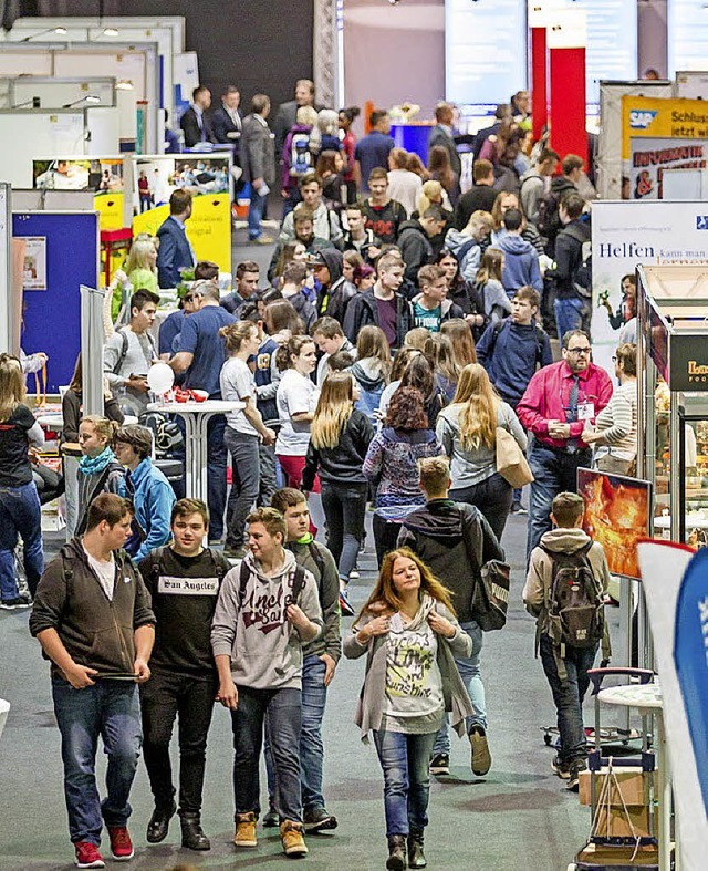 Die Berufsinfomesse stt immer auf gr...s Informationsangebot ist wieder gro.  | Foto: messe offenburg