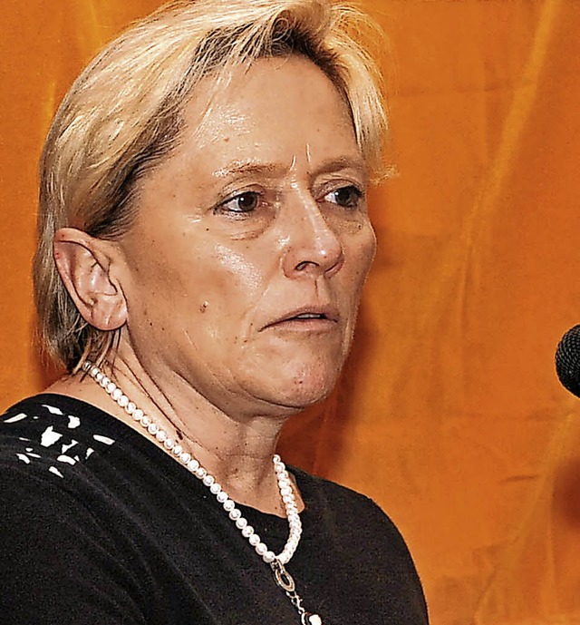 Kultusministerin Susanne Eisenmann in Bleibach.  | Foto: Dauenhauer