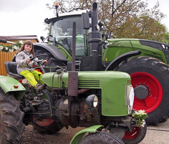 Frh bt sich, wer einen Traktor lenke...m ganzen Dreilndereck gekommen waren.  | Foto: Poppen