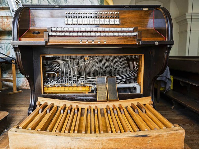 Heute eher selten: Rhrensystem der pn... Traktur im Spieltisch der Welte-Orgel  | Foto: Daniel Schoenen