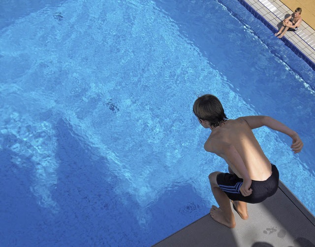 Je heier das Wetter, desto besser &#8211; dann macht Schwimmbad noch mehr Spa.  | Foto: Felix Mark