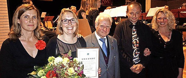 Martina Faller (links) und Doris Wehrl...ckler, Eugen Wehrle und Rainer Gehri.  | Foto: Anne Freyer