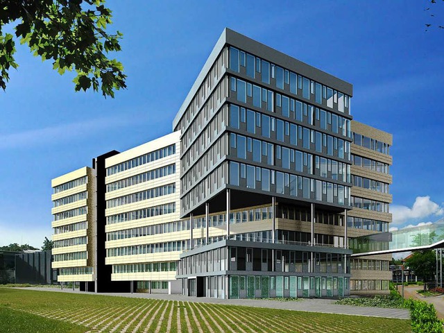 So wird der Neubau an der Jechtinger Strae aussehen.   | Foto: Animation: P. Mugele, Werkbau Architektur GmbH/Office plus