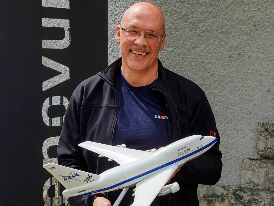 Der Physik- Mathematik- und Astronomie... Modell des Forschungsflugzeugs SOFIA.  | Foto: Ansgar Taschinski